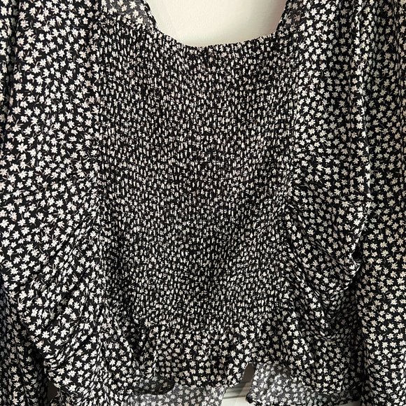 NWT H&M Floral Draped Blouse - Picture 8 of 8